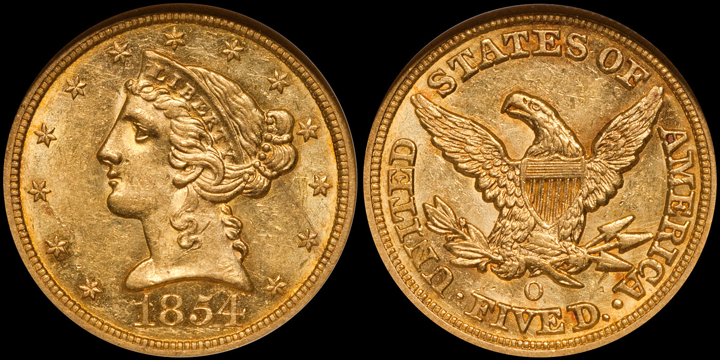 ちページ The 1854-O Half Eagle Gets 